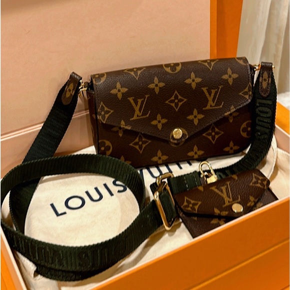 💯%  Authentic Louis Vuitton Félicie Strap & Go✨ - Picture 1 of 14